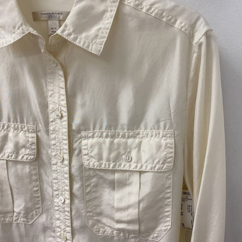 Banana Republic WOMEN'S BLOUSE/SHIRT cream XS
