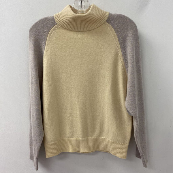 Club Monaco WOMEN'S SWEATER cream grey XS