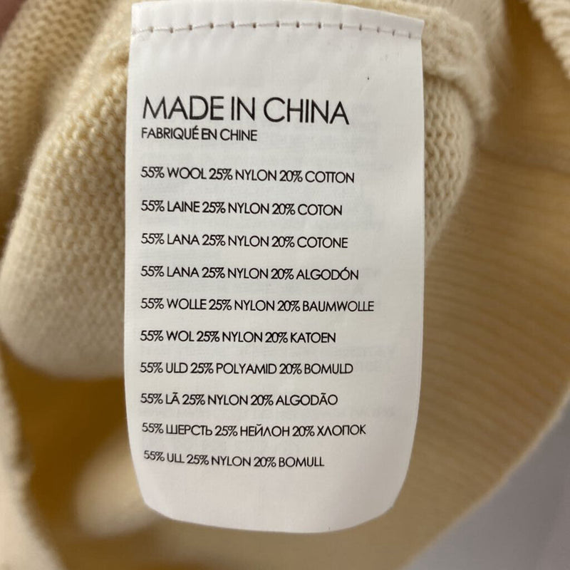 Club Monaco WOMEN'S SWEATER cream grey XS