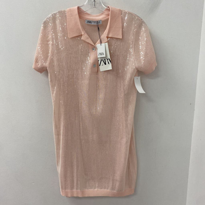 ZARA WOMEN'S DRESS pink S