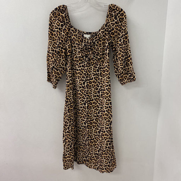 H&M WOMEN'S DRESS leopard print S
