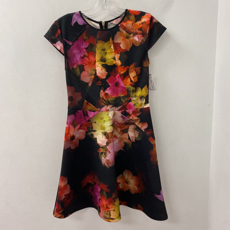 TED BAKER WOMEN'S DRESS black pink orange yellow 6/2