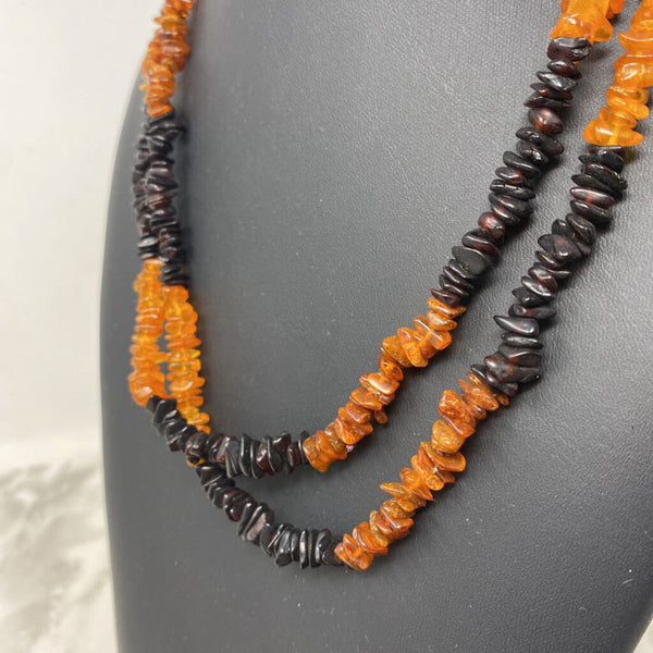 WOMEN'S NECKLACE amber black