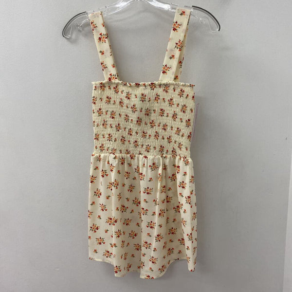 NEW MODE WOMEN'S ROMPER cream red floral S