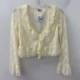 AMERICAN EAGLE WOMEN'S BLOUSE/SHIRT cream XXS