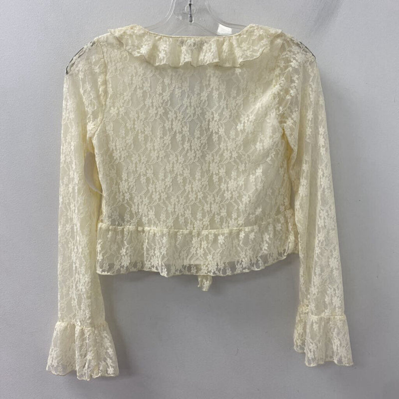 AMERICAN EAGLE WOMEN'S BLOUSE/SHIRT cream XXS