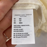 AMERICAN EAGLE WOMEN'S BLOUSE/SHIRT cream XXS