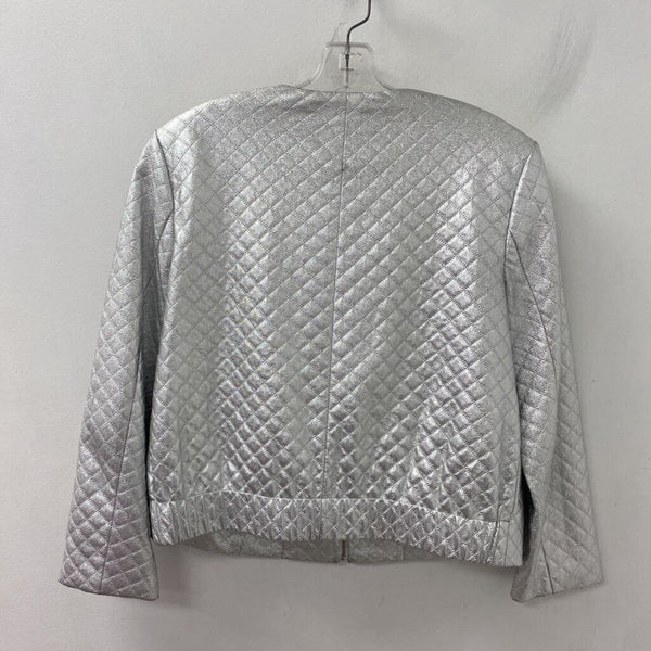 isaac mizrahi WOMEN'S BLAZER/JACKET silver 14