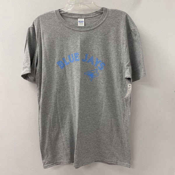 gildan WOMEN'S T-SHIRT grey blue L