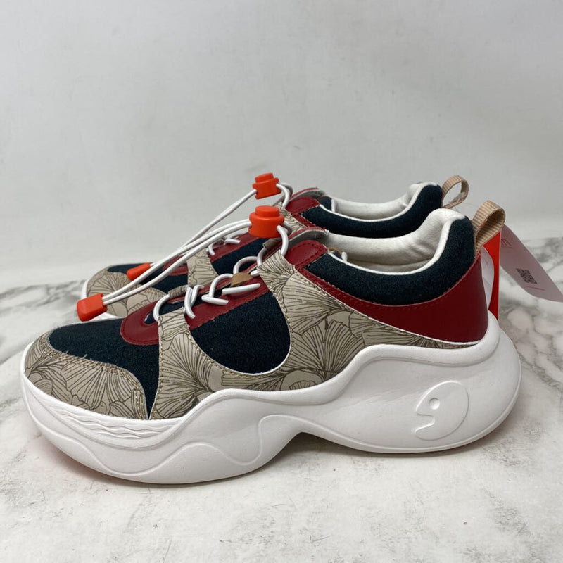 UIN WOMEN'S SNEAKERS grey red beige white 7.5