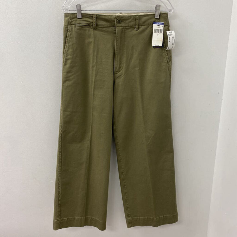 POLO ralph lauren WOMEN'S PANTS olive green 4