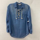 BEACH LUNCH LOUNGE WOMEN'S TOP blue XS