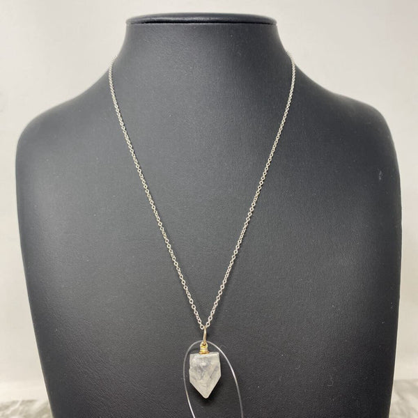WOMEN'S NECKLACE silver white mix