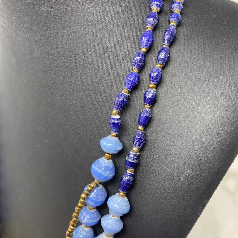 WOMEN'S NECKLACE blue yellow mix