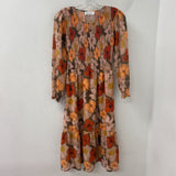 Mad About Style WOMEN'S DRESS orange floral XS