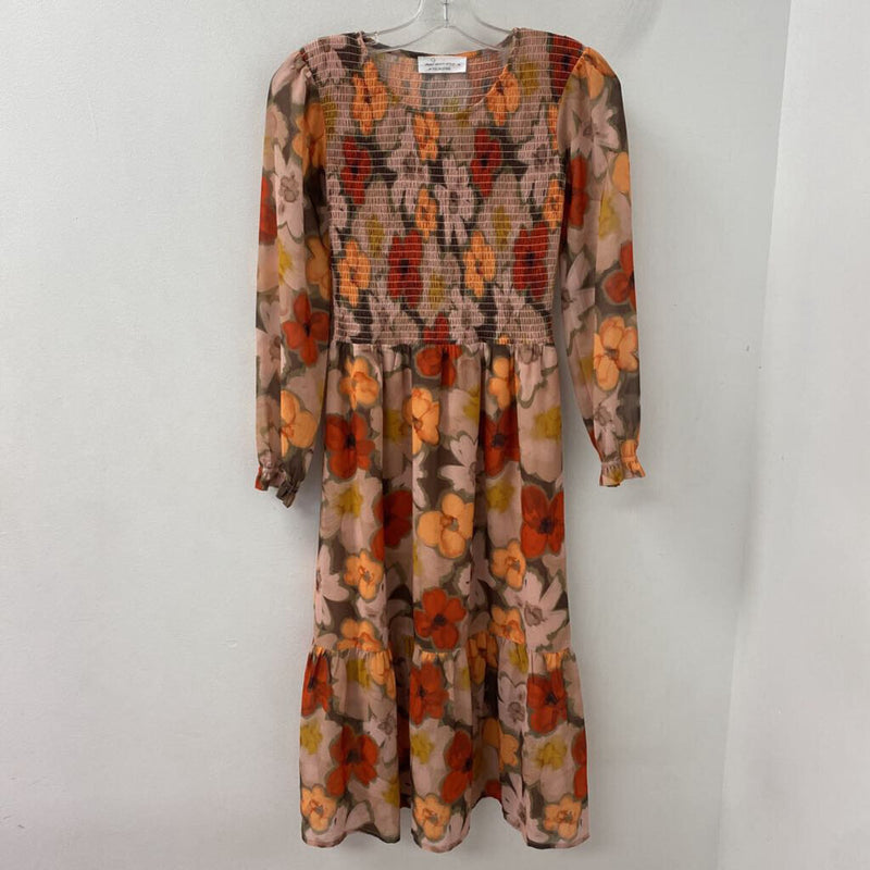 Mad About Style WOMEN'S DRESS orange floral XS