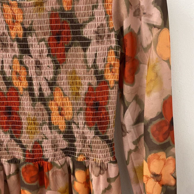 Mad About Style WOMEN'S DRESS orange floral XS