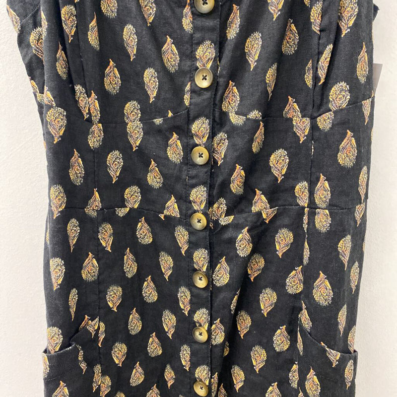 FatFace WOMEN'S DRESS black yellow mix 14R