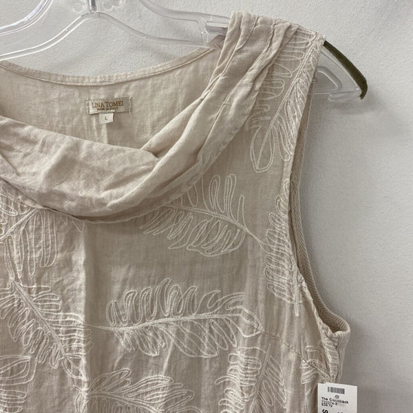 LINA TOMEI WOMEN'S DRESS ice grey L