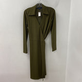 BROOKS BROTHERS WOMEN'S DRESS olive green L