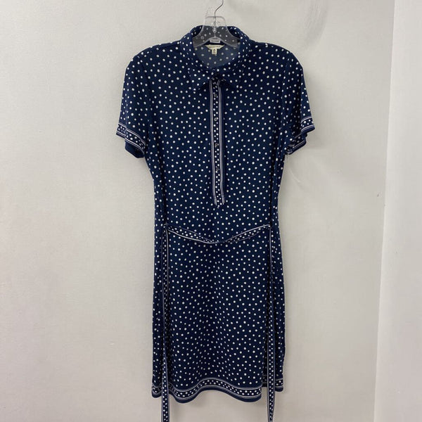 MAX STUDIO WOMEN'S DRESS navy white mix M