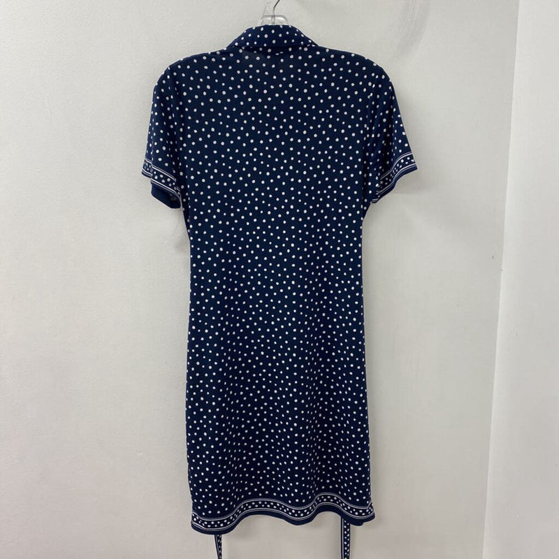 MAX STUDIO WOMEN'S DRESS navy white mix M