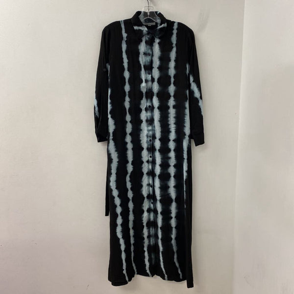 SOLITAIRE WOMEN'S DRESS black blue mix M