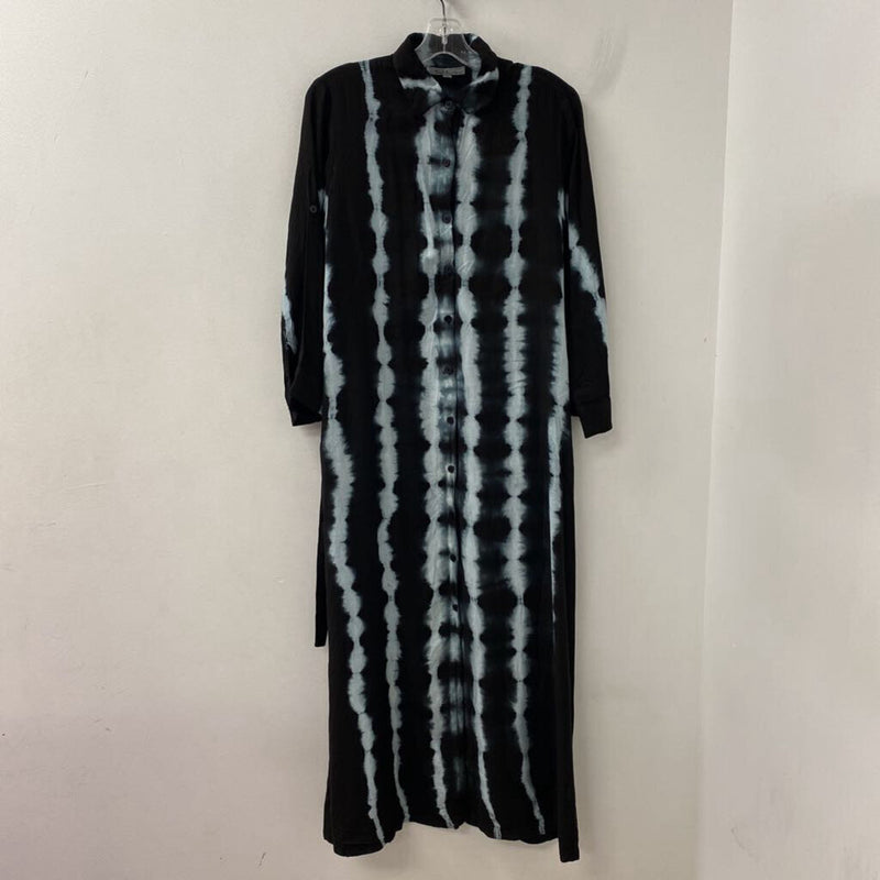 SOLITAIRE WOMEN'S DRESS black blue mix M