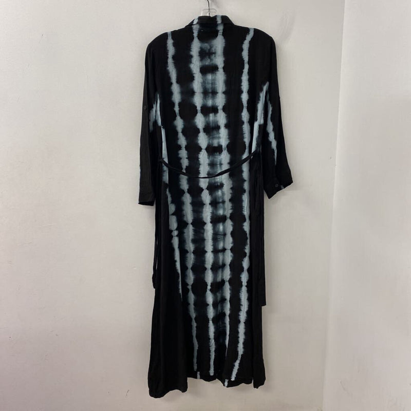SOLITAIRE WOMEN'S DRESS black blue mix M