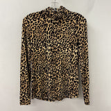 ELIE TAHARI WOMEN'S TOP leopard print M
