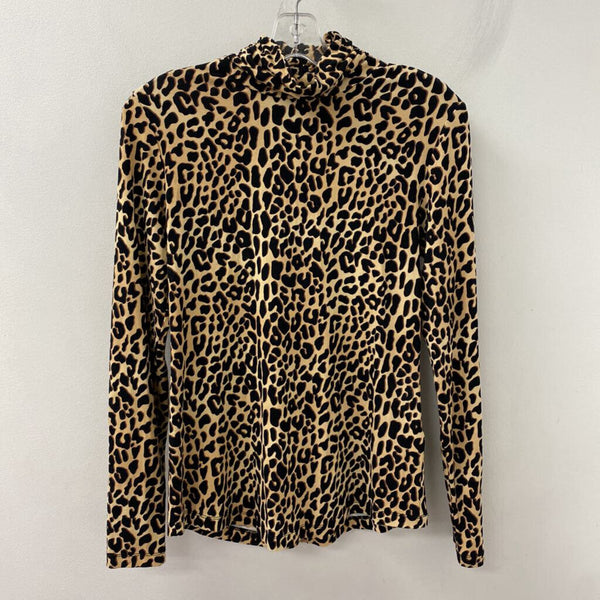 ELIE TAHARI WOMEN'S TOP leopard print M