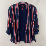 MINK PINK WOMEN'S BLAZER/JACKET navy white red stripe S