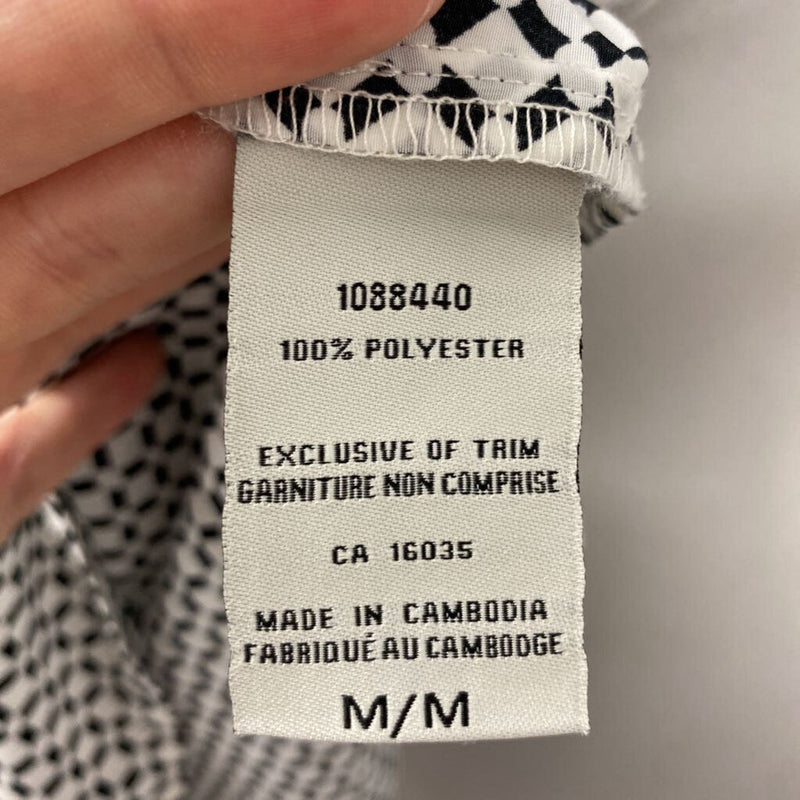CATHERINE MALANDRINO WOMEN'S DRESS black white M