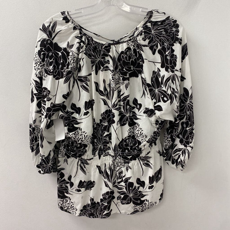 HARVE BENARD WOMEN'S BLOUSE/SHIRT black white mix L