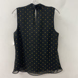 INC WOMEN'S BLOUSE/SHIRT black gold M