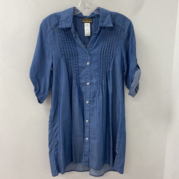 TOMMY BAHAMA WOMEN'S DRESS denim-blue XS