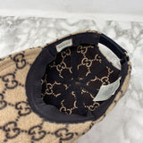 GUCCI WOMEN'S HAT tan brown mix M