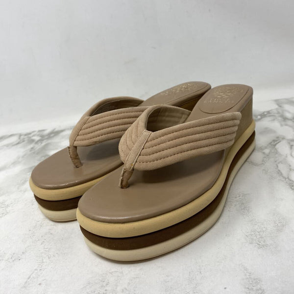 VINCE CAMUTO WOMEN'S SANDALS taupe brown mix 8.5