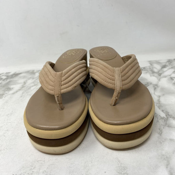 VINCE CAMUTO WOMEN'S SANDALS taupe brown mix 8.5