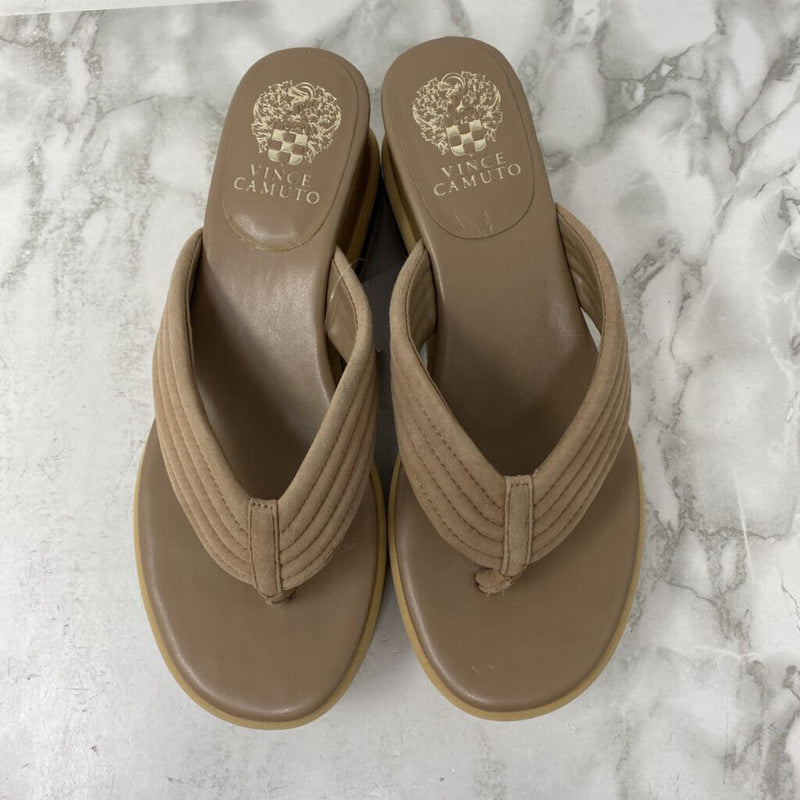 VINCE CAMUTO WOMEN'S SANDALS taupe brown mix 8.5