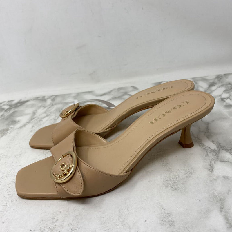 COACH WOMEN'S SANDALS beige 8.5