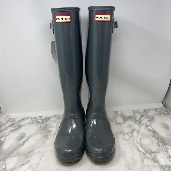 HUNTER WOMEN'S RAIN BOOTS grey 8