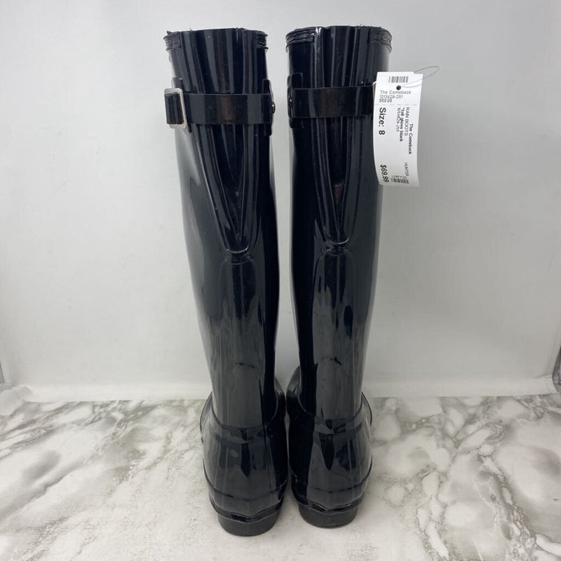 HUNTER WOMEN'S RAIN BOOTS black 8