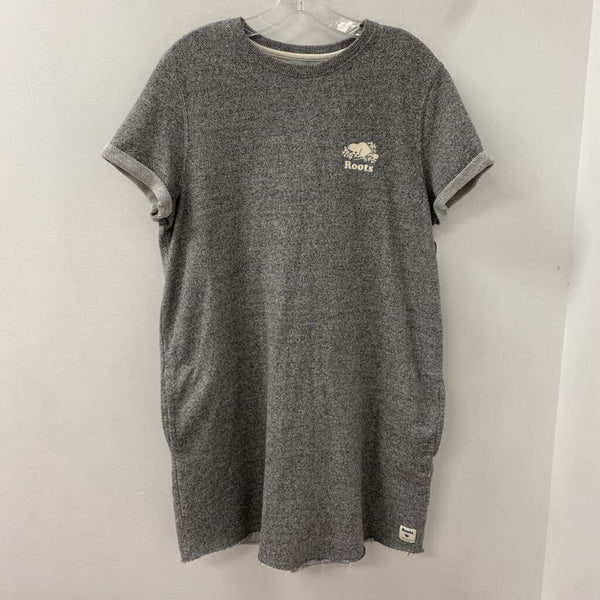 ROOTS WOMEN'S DRESS grey L