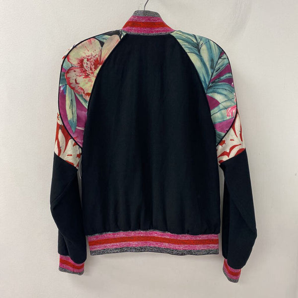 DESIGUAL WOMEN'S BLAZER/JACKET multi black pink green red S