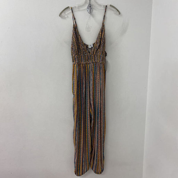 TWIK WOMEN'S DRESS multi orange pink blue cream M