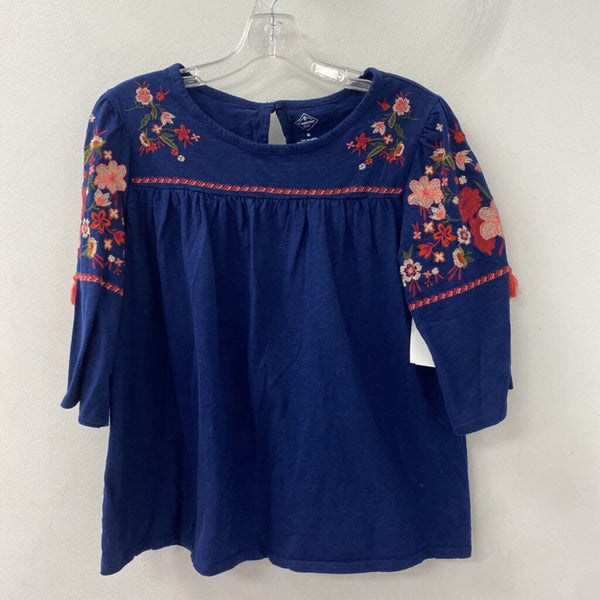 ST JOHNS BAY WOMEN'S TOP navy multi M