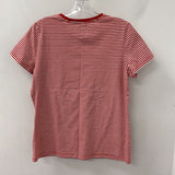 SAKS FIFTH AVE WOMEN'S T-SHIRT red white striped L