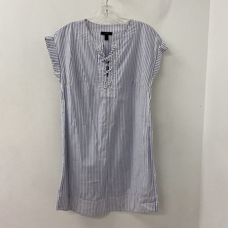 J CREW WOMEN'S DRESS blue white M