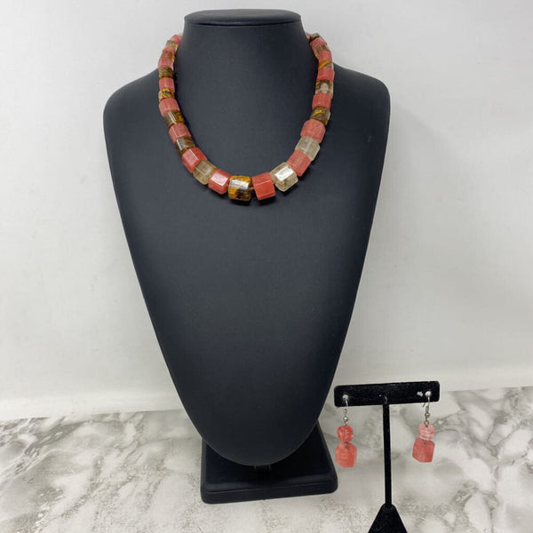 WOMEN'S NECKLACE pink tortoise